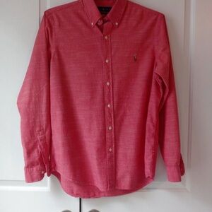 Polo Ralph Lauren Men's Casual Red Button-Down Shirt
